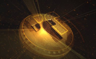 TrueUSD ahşap para TUSD kripto para birimi altın para yeşil ekran arka planda. Soyut konsept 3d illüstrasyon.