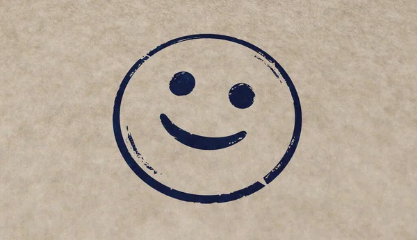 Smiley Emoticon Symbool Stempel Pictogrammen Enkele Kleurvarianten Smile Emoji Concept — Stockfoto