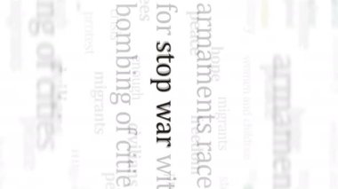 Dikey video: Uluslararası medyada savaş özgürlüğünü durdurun ve şiddet yok. Ekranlardaki internet haber başlıklarının soyut konsepti. Kusursuz döngü.