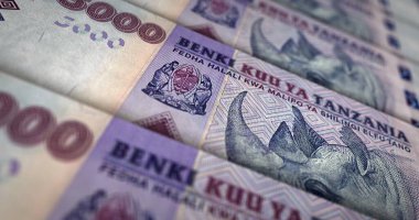 Tanzanya şilini para basımı 3D illüstrasyon. 5000 TZS 'lik banknot izi. Tanzanya 'da finans, nakit, ekonomi krizi, iş başarısı, durgunluk, banka, vergi ve borç kavramı.