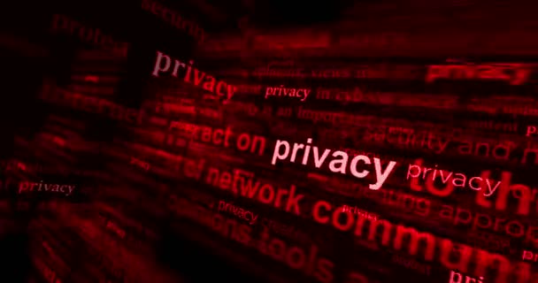 Protection Identité Privée Sécurité Sur Internet Font Une Des Médias — Video