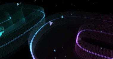 5G mobil ağ teknolojisi iot ve akıllı telefon iletişim sembolü dijital soyut konsept holografik cam. Siber teknoloji ve bilgisayar arkaplan 3D nesne.