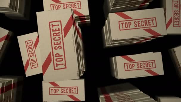 Çok Gizli Kutu Üretim Hattı Gizli Belgeler Karton Paket Fabrikası — Stok video