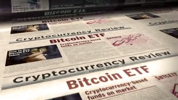 Spot Bitcoin Etf Btcetf Crypto Monnaie Investissement Quotidien Nouvelles Journal — Video