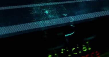 Yapay zeka sinirsel ağları yapay zeka sembolü teknoloji görüntüleme konsepti. Ekrandaki soyut işaret.