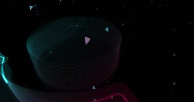 Kablosuz mobil bağlantı ve internet yardım noktası sembolü dijital soyut konsept holografik cam. Siber teknoloji ve bilgisayar arkaplan 3D nesne.