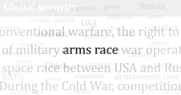Silah Yarışı Askeri Silahlar Uluslararası Medyada Manşet Haber Oldu Ekranlardaki — Stok video