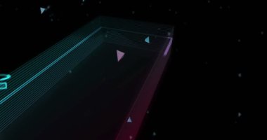 USDT sabit para kripto dijital dolar sembolü dijital soyut konsept holografik cam. Siber teknoloji ve bilgisayar arkaplan 3D nesne.