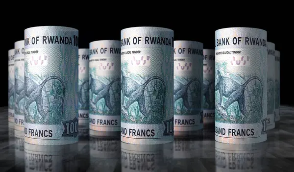 stock image Rwanda money Rwandan Francs money pack 3d illustration. 1000 RWF banknote bundle stacks. Concept of finance, cash, economy crisis, business success, recession, bank, tax and debt.