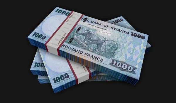 stock image Rwanda money Rwandan Francs money pack 3d illustration. 1000 RWF banknote bundle stacks. Concept of finance, cash, economy crisis, business success, recession, bank, tax and debt.