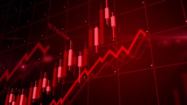 Enflasyon durgunluğu ve depresyon kriz grafikleri ve grafikleri konsepti