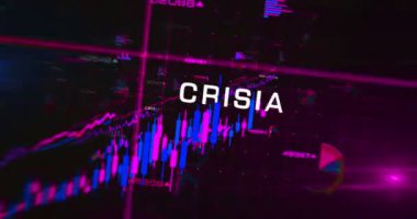 Enflasyon durgunluğu ve depresyon krizi çizelgeleri ve grafikleri hızlı döngü analizi kavramını canlandırıyor