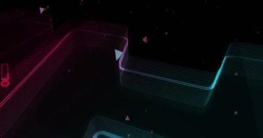 Yapay Zeka sembolü dijital soyut konsept holografik cam. Siber teknoloji ve bilgisayar arkaplan 3D nesne.