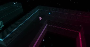 IOT Akıllı Ev Ai sembolü soyut konsept holografik cam. Siber teknoloji ve bilgisayar arkaplan 3D nesne.