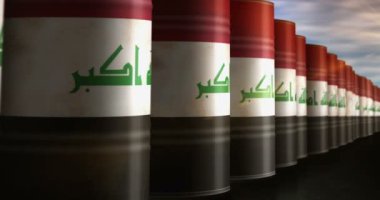 Irak petrol işi ve akaryakıt çıkarma varilleri sorunsuz ve geri dönüşümsüz bir konsept. Irak petrol sanayi konteynerleri.