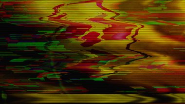 Nükleer radyasyon sembolü dijital teknoloji bayrak siber arka planı. Radyoaktif atomik tehlike sembolü. Siber saldırı ve casusluk konsepti çizimi..