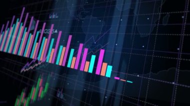 Ekranda zihinsel sağlık ve depresyon kriz grafikleri ve grafikleri konsepti