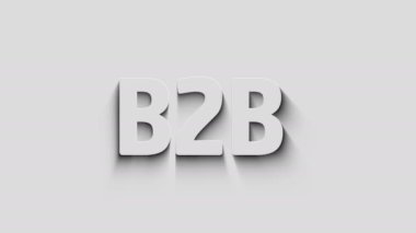 B2B iş ortaklığı pazarlama ve doğal gölgeli yönetim sembolü. Siber teknoloji ikonu döngülenebilir ve kusursuz soyut konsept. 3D ışık ve gölge nesne.