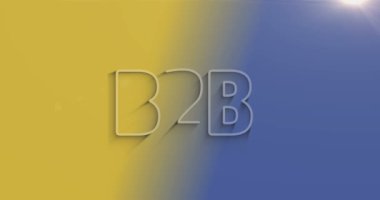B2B iş ortaklığı pazarlama ve doğal gölgeli yönetim sembolü. Siber teknoloji ikonu döngülenebilir ve kusursuz soyut konsept. 3D ışık ve gölge nesne.