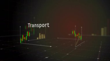 Taşımacılık ve enerji grafikleri ve grafikleri için petrol yağı üretimi sorunsuz ve çevrilebilir 3D konsept animasyonu