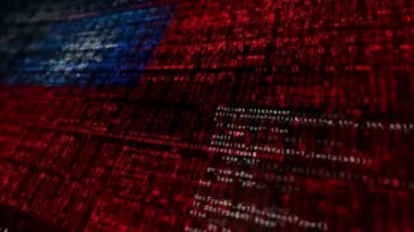 Tayvan bayrağı güvenlik kodu sallıyor. Tayvanlılar siber güvenlik saldırısı ve konsept animasyonlarını hackliyor..
