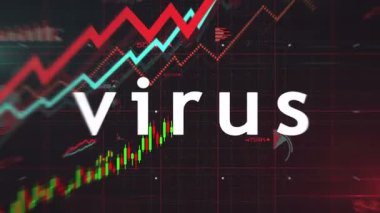 Virüs salgını kriz şeması çizelgeleri ve grafikleri kusursuz döngüsel analiz konsepti