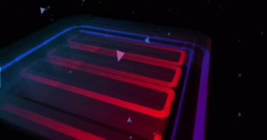 Batarya şarjı ve enerji depolama sembolü soyut konsept holografik cam. Siber teknoloji ve bilgisayar arkaplan 3D nesne.