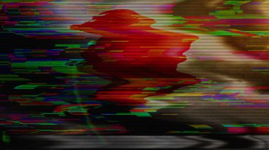 Japonya dijital teknoloji bayrak siber arka planı. Japon bayrağı siber saldırı ve casusluk konsepti illüstrasyonu.