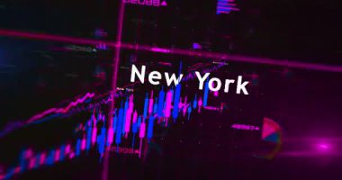 Dünyadaki borsa şirketleri grafikler ve grafikler çiziyor. Hızlıca kusursuz döngüsüz analiz kavramı animasyonu çiziyor.