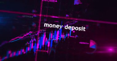 Perakende bankacılık para iş diyagramları grafikler ve grafikler hızlı döngü analizi konsepti animasyonu