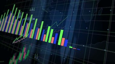 Ekranda küresel ısınma ve klimat grafikleri ve grafikleri değiştir