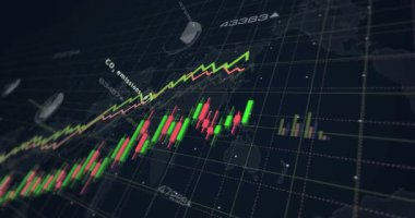 Küresel ısınma ve ortamı değiştirme grafikleri ve grafikleri pürüzsüz ve çevrilebilir konsept