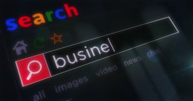 İş metni tarayıcı ekranında yazılıyor. Monitör piksel görünümü olan internet aranıyor.