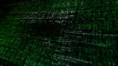 Saudi Arabia flag waving secure code. Saudi Arabian blowing banner cyber security attack and hack concept animation.