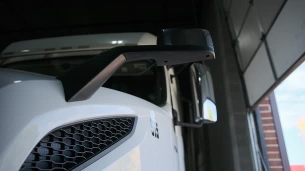 Camión Taller Garaje Para Las Reparaciones Imágenes Alta Calidad — Vídeo de stock