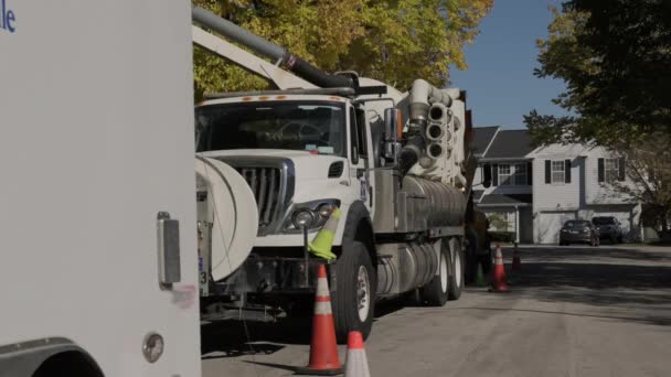 郊外の道路舗装機械 高品質4K映像 — ストック動画