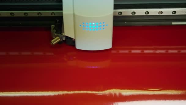 Traceur Commercial Coupe Papier Rouge Images Haute Qualité — Video