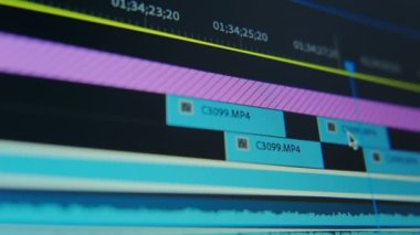 Bilgisayardaki video düzenlemesini kapat. Bilgisayarı izle ve video düzenleme, video işleme, post prodüksiyon, klip makinesi için programın çalışmalarını yakala. Yüksek kalite 4k görüntü
