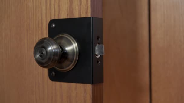 Repair Broken Doors Replacement Door Handles High Quality Footage — Vídeo de stock