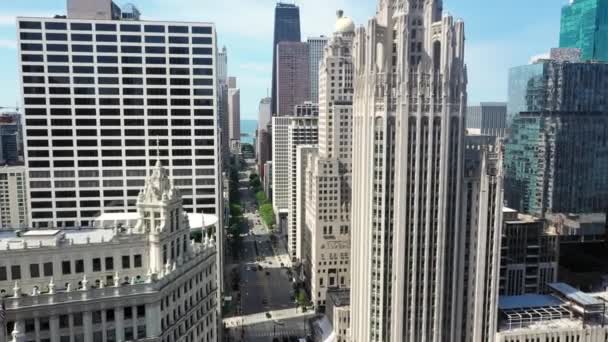 Чикаго Іллінойс Сша Вид Хмарочос Центрі Чикаго Кадри Високої Якості — стокове відео