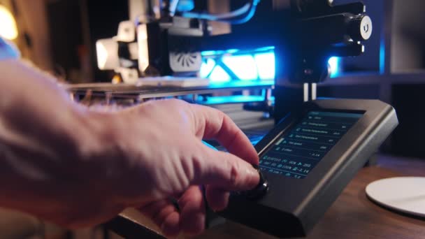 Printer Working Fused Deposition Modeling Plastic High Quality Footage — Stock videók