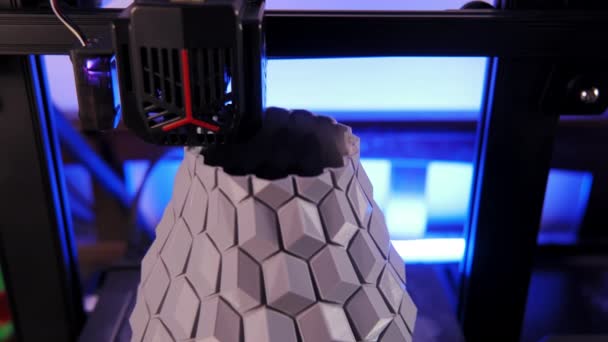 Printer Working Fused Deposition Modeling Plastic High Quality Footage — Stok Video