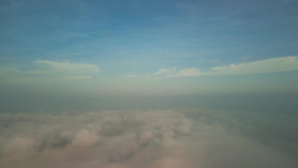 Drone Voar Através Nuvem Imagens Alta Qualidade — Vídeo de Stock