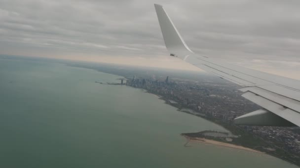飛行機と雲の翼 飛行機からの眺め 高品質4K映像 — ストック動画