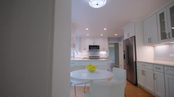 Elements Modern New Kitchen Interior Design Einem Neu Renovierten Haus — Stockvideo