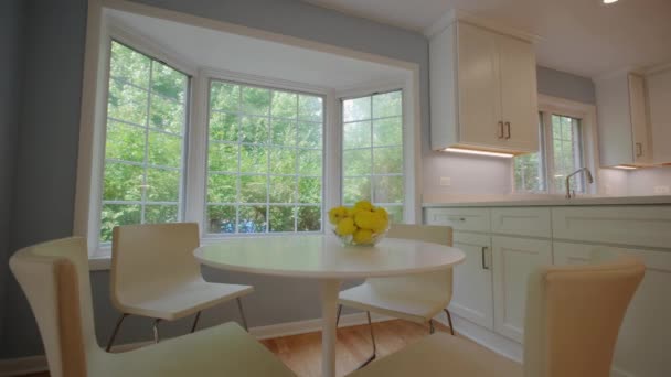 Elements Modern New Kitchen Interior Design Einem Neu Renovierten Haus — Stockvideo