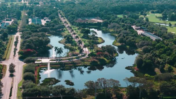 Letecký Snímek Homes Neapoli Floridě Pohled Nemovitosti Vysoce Kvalitní Záběry — Stock video