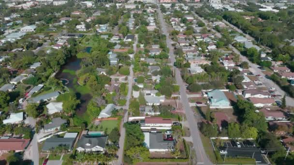 Napoli Deki Evlerin Golf Sopalarının Geniş Bir Görüntüsü Florida Daki — Stok video