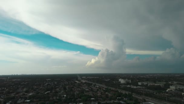 Nubes Tropicales Tormenta Durante Día Formación Frente Tormenta Buen Tiro — Vídeos de Stock
