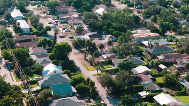 Napoli Deki Evlerin Golf Sopalarının Geniş Bir Görüntüsü Florida Daki — Stok video
